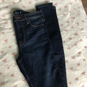 dark wash hollister skinny jeans, nwt